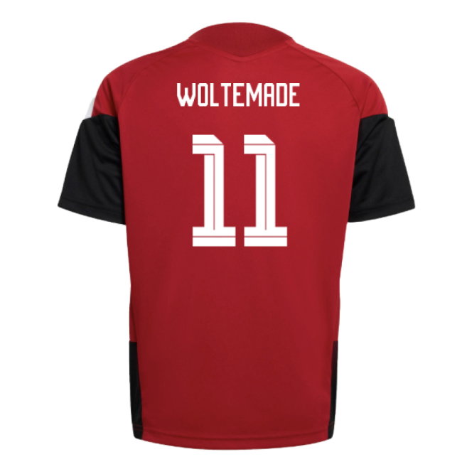 2026-2027 Germany Training Jersey (Red) - Kids (Woltemade 11)-SoccerKits Hub | Buy Soccer Jerseys Online